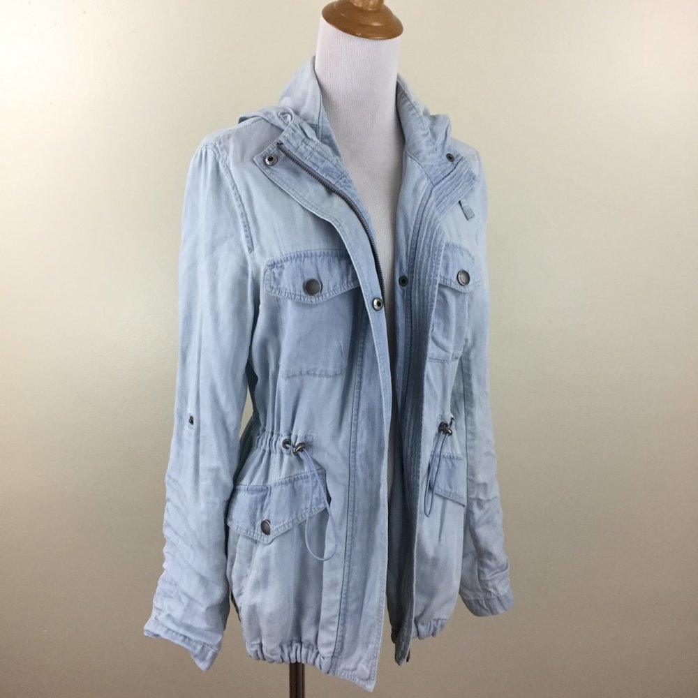 Bcbgeneration Light Blue/Wash Drawstring Waist & … - image 4